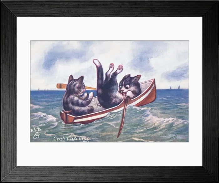 Framed Print : Anthropomorphic cats Framed Print : Anthropomorphic cats