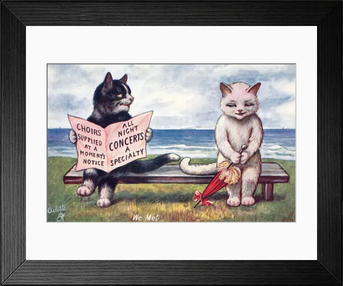 Framed Print : Anthropomorphic cats Framed Print : Anthropomorphic cats