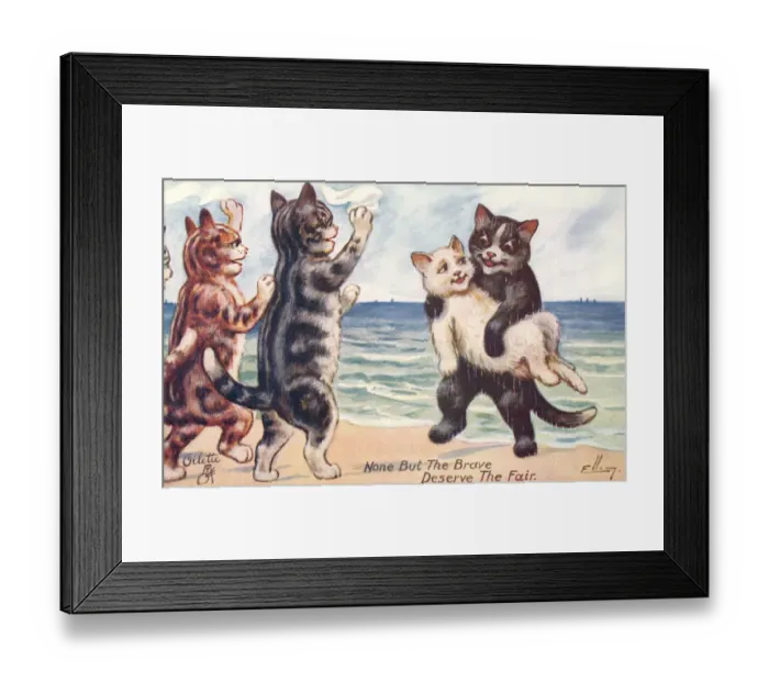Framed Print : Anthropomorphic cats Framed Print : Anthropomorphic cats