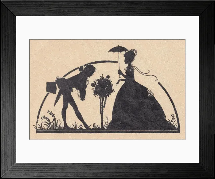 Framed Print : Valentine silhouette Framed Print : Valentine silhouette