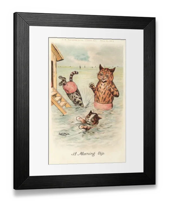 Framed Print : Anthropomorphic cats Framed Print : Anthropomorphic cats