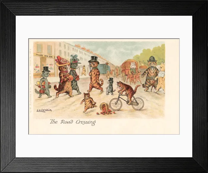 Framed Print : Anthropomorphic cats Framed Print : Anthropomorphic cats