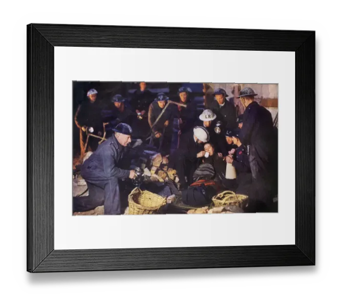 Framed Print : Heavy Rescue Workers saving a victim Framed Print : Heavy Rescue Workers saving a victim