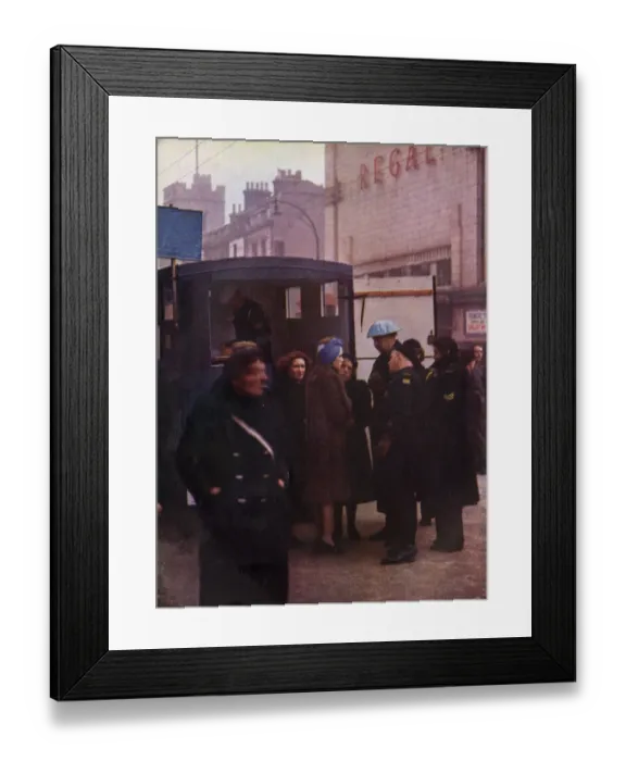 Framed Print : Inquiring of the Incident Officer concerning relatives fate Framed Print : Inquiring of the Incident Officer concerning relatives fate