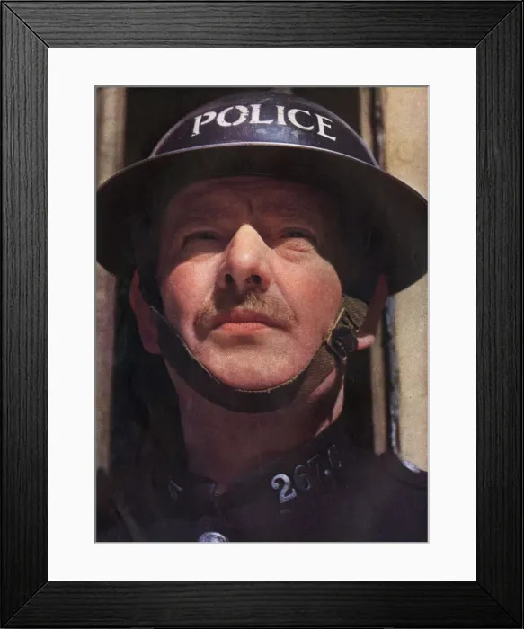 Framed Print : Portrait - A Policeman Framed Print : Portrait - A Policeman