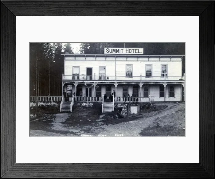 Framed Print : British Columbia and Alberta, Canada - Summit Hotel Framed Print : British Columbia and Alberta, Canada - Summit Hotel