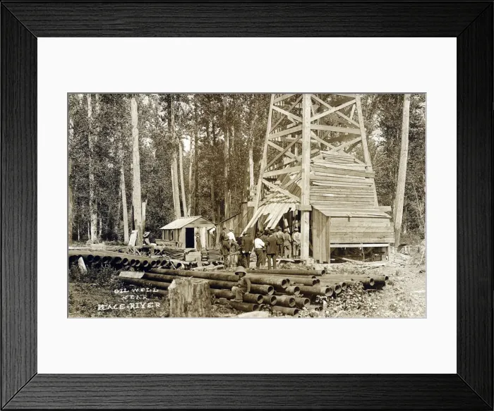 Framed Print : Alberta. Canada - Peace River oil well derrick Framed Print : Alberta. Canada - Peace River oil well derrick