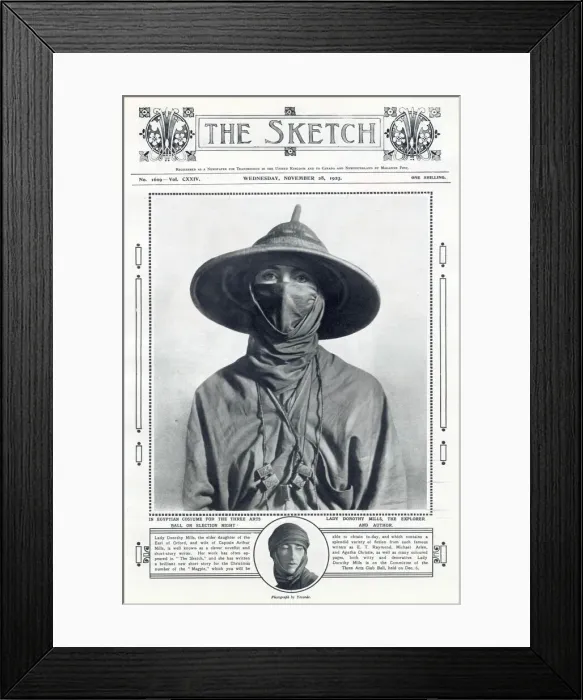 Framed Print : Lady Dorothy Mills in costume for the Three Arts Ball Framed Print : Lady Dorothy Mills in costume for the Three Arts Ball