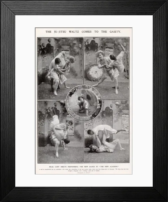 Framed Print : The Ju Jitsu Waltz comes to the Gaiety. Date: 1907 Framed Print : The Ju Jitsu Waltz comes to the Gaiety. Date: 1907