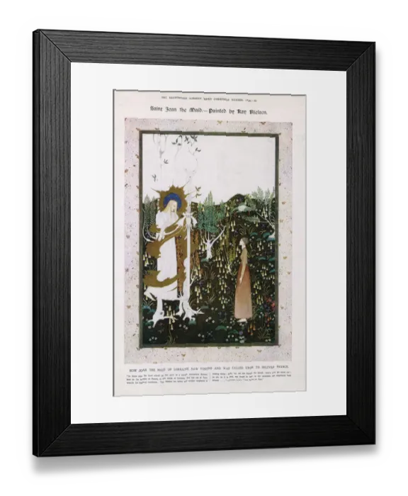 Framed Print : Saint Joan the Maid by Kay Nielsen. How Joan the Maid of Lorraine saw visions Framed Print : Saint Joan the Maid by Kay Nielsen. How Joan the Maid of Lorraine saw visions