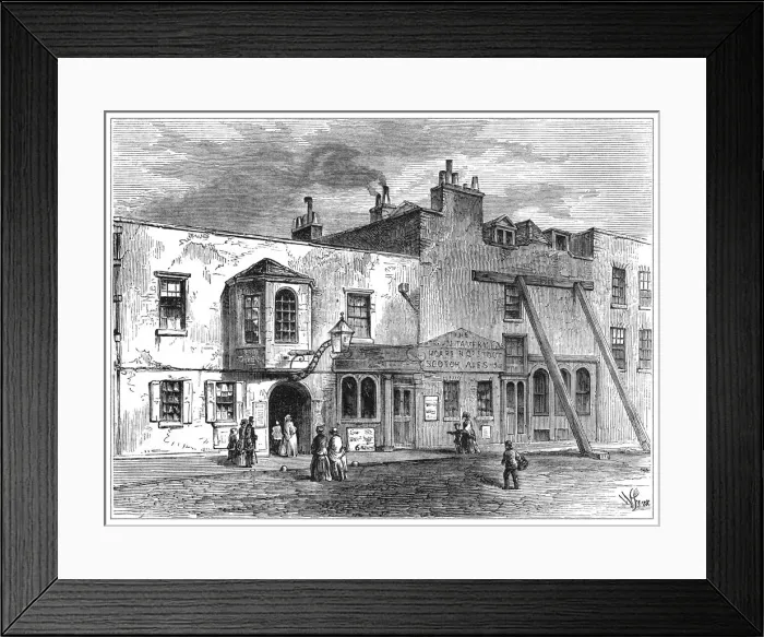 Framed Print : The Gun Tavern 1820