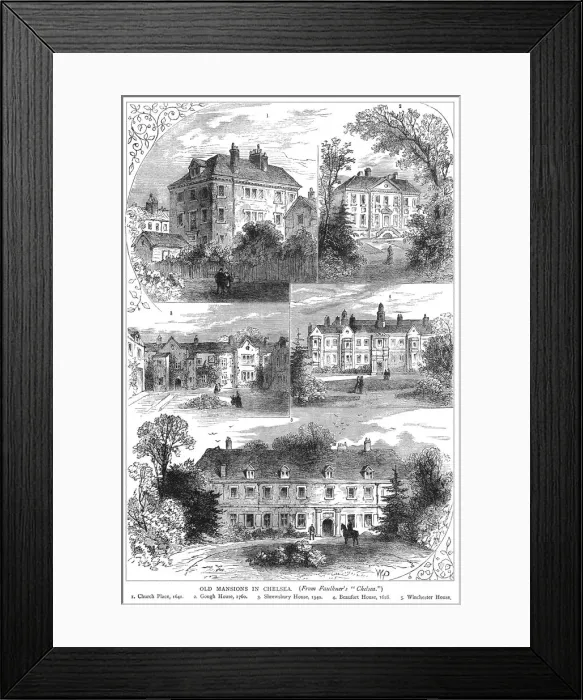 Framed Print : Chelsea mansions Framed Print : Chelsea mansions