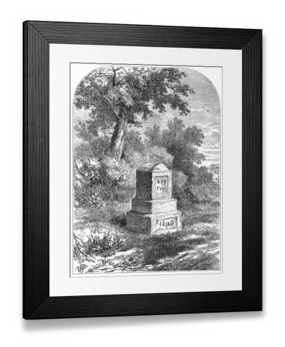 Framed Print : The Whittington Stone Framed Print : The Whittington Stone