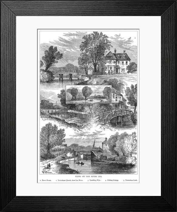 Framed Print : River Lea Views Framed Print : River Lea Views