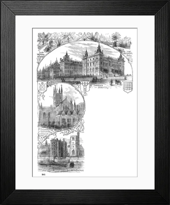 Framed Print : South London Views Framed Print : South London Views