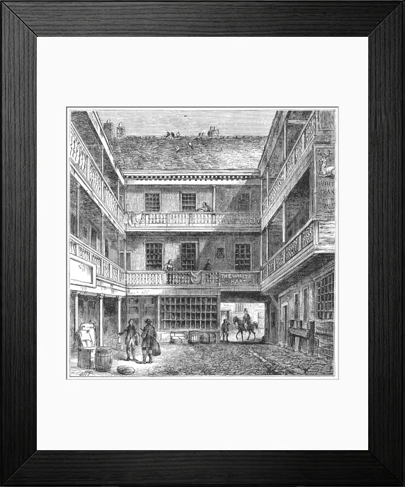 Framed Print : White Hart Inn, Southwark Framed Print : White Hart Inn, Southwark