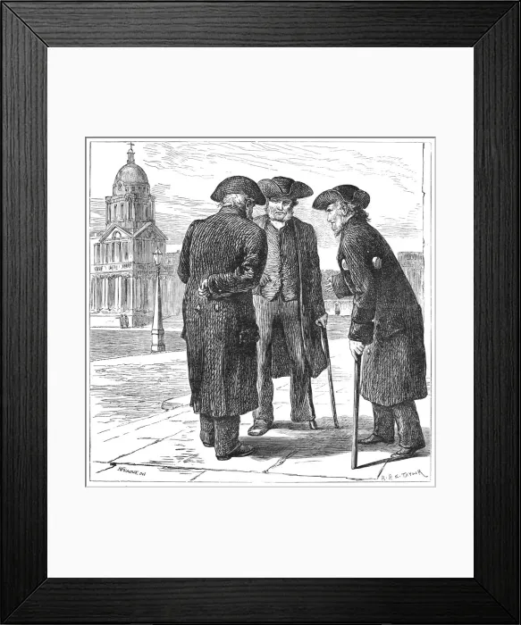 Framed Print : Greenwich Pensioners Framed Print : Greenwich Pensioners