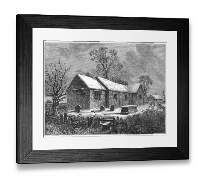 Framed Print : Old Clapham church Framed Print : Old Clapham church