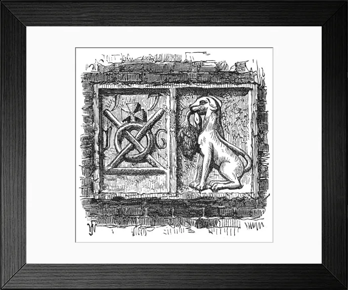 Framed Print : Sign of the Dog and Duck Framed Print : Sign of the Dog and Duck