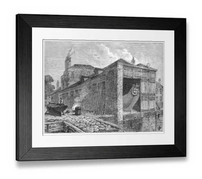 Framed Print : Searles Boat Yard Framed Print : Searles Boat Yard