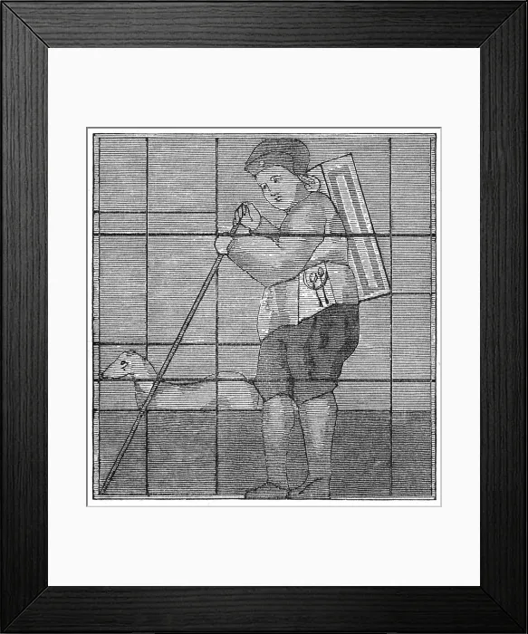 Framed Print : The Pedlar and His Dog Framed Print : The Pedlar and His Dog