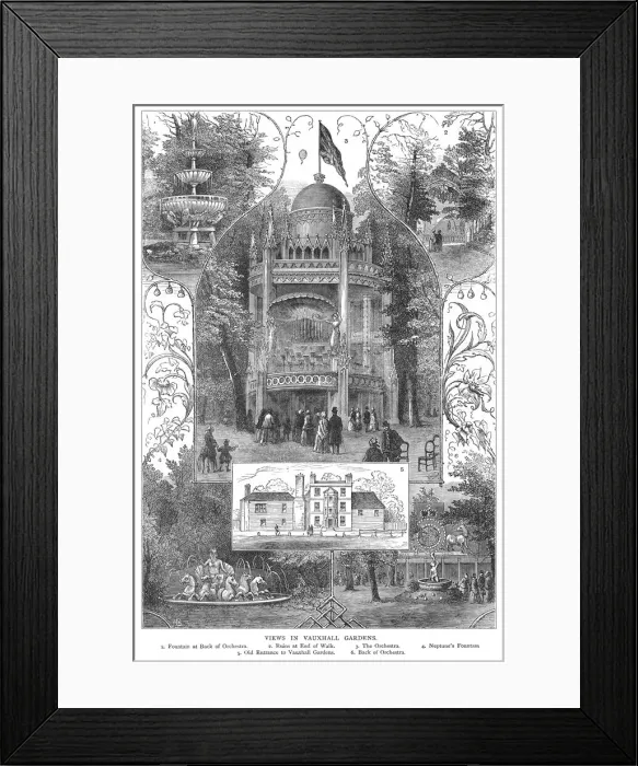 Framed Print : Vauxhall Gardens Framed Print : Vauxhall Gardens