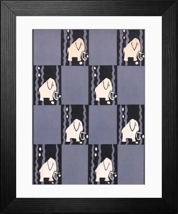 Framed Print : Patterned endpaper Framed Print : Patterned endpaper
