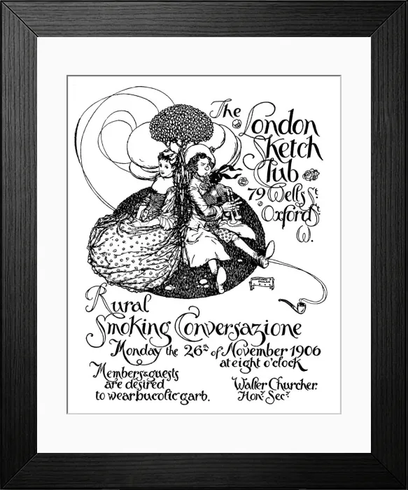 Framed Print : The London Sketch Club Framed Print : The London Sketch Club