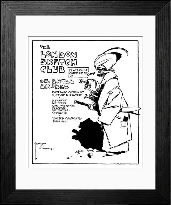 Framed Print : The London Sketch Club Framed Print : The London Sketch Club