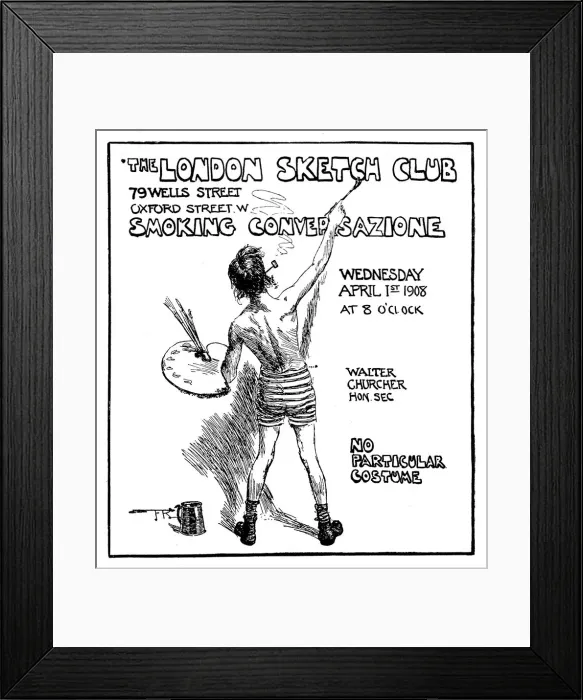 Framed Print : The London Sketch Club Framed Print : The London Sketch Club
