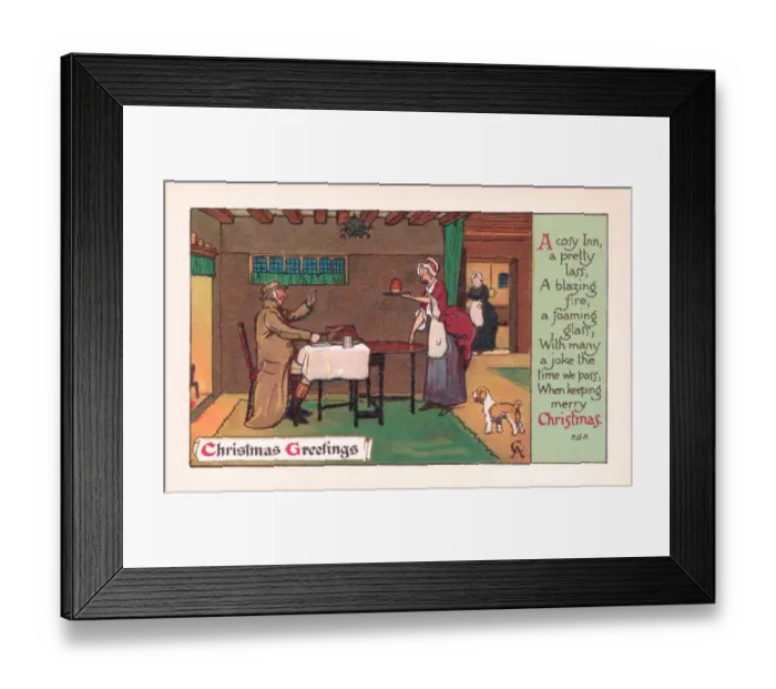 Framed Print : Xmas Postcard Framed Print : Xmas Postcard