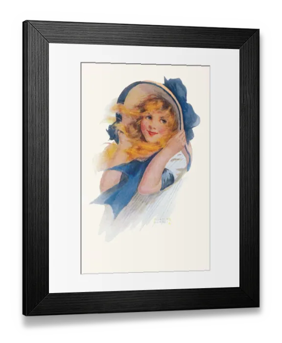 Framed Print : Portrait of a girl Framed Print : Portrait of a girl