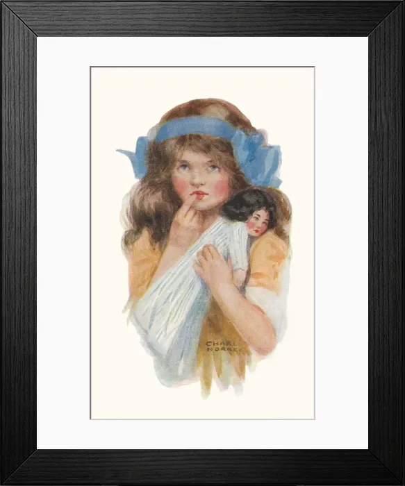 Framed Print : Portrait of a girl Framed Print : Portrait of a girl