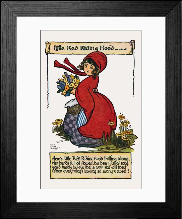 Framed Print : Red Riding Hood Framed Print : Red Riding Hood
