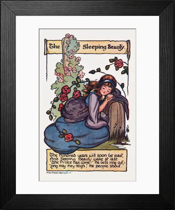Framed Print : The Sleeping Beauty Framed Print : The Sleeping Beauty