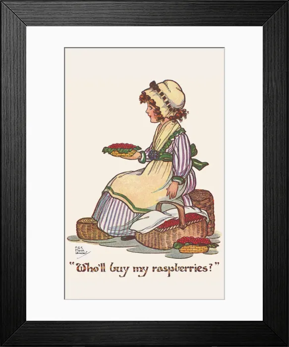 Framed Print : Wholl Buy My Raspberries Framed Print : Wholl Buy My Raspberries