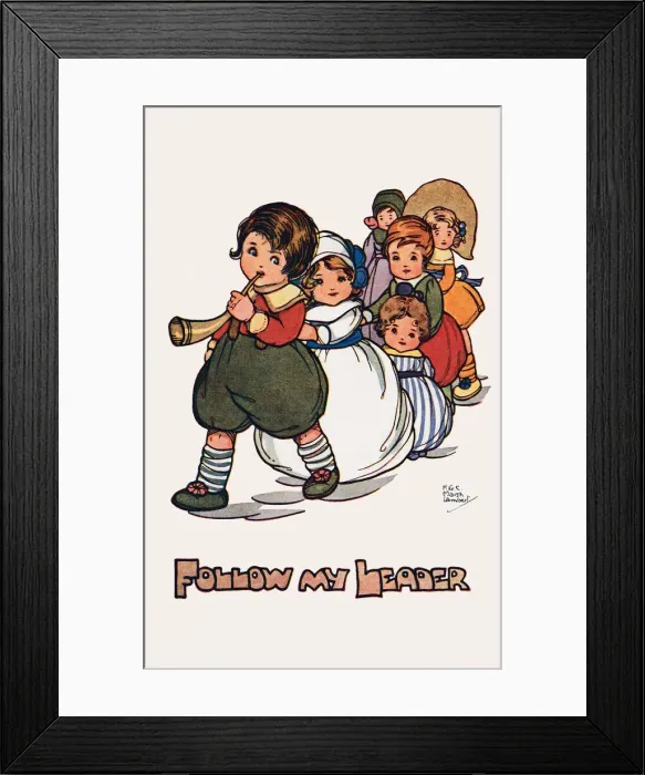 Framed Print : Follow My Leader Framed Print : Follow My Leader