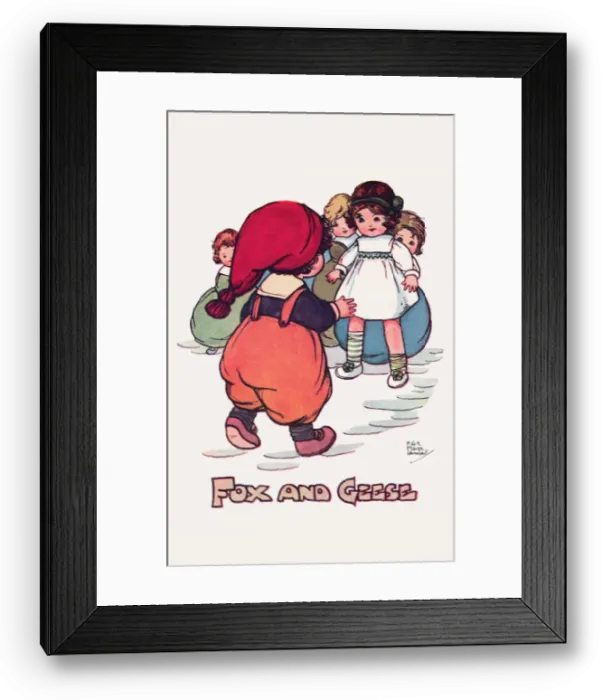 Framed Print : Fox and Geese Framed Print : Fox and Geese