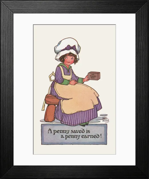 Framed Print : A Penny Saved Framed Print : A Penny Saved