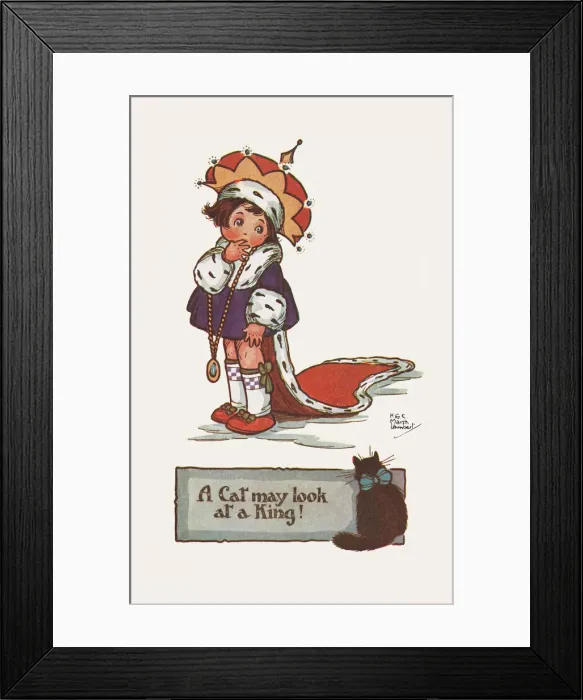 Framed Print : A Cat May Look at a King Framed Print : A Cat May Look at a King