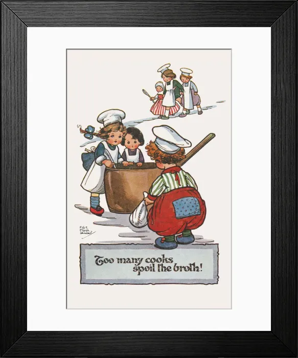 Framed Print : Too Many Cooks Framed Print : Too Many Cooks