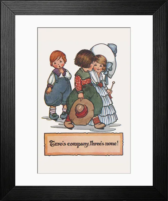 Framed Print : Twos Company Framed Print : Twos Company