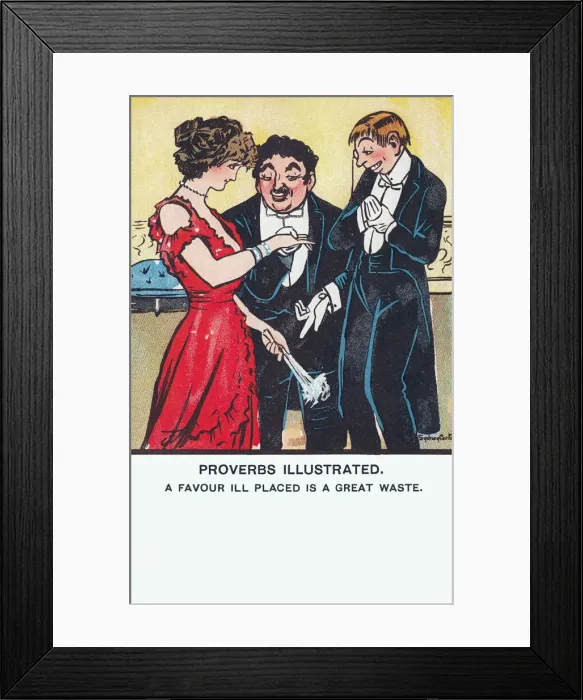 Framed Print : Humorous Proverb Framed Print : Humorous Proverb
