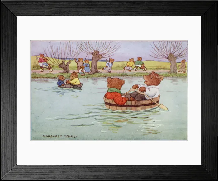 Framed Print : The Boat Race by Margaret Tempest Framed Print : The Boat Race by Margaret Tempest