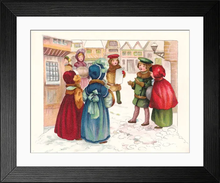 Framed Print : Carol Singers Framed Print : Carol Singers