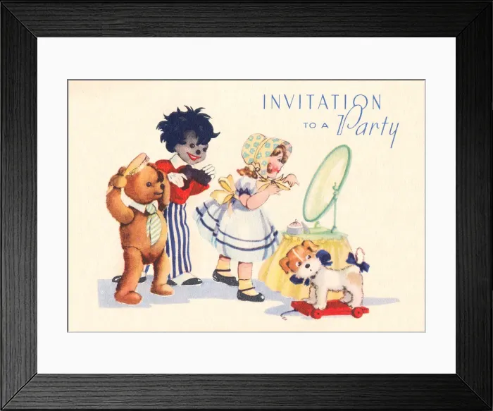 Framed Print : Party Invitation Framed Print : Party Invitation