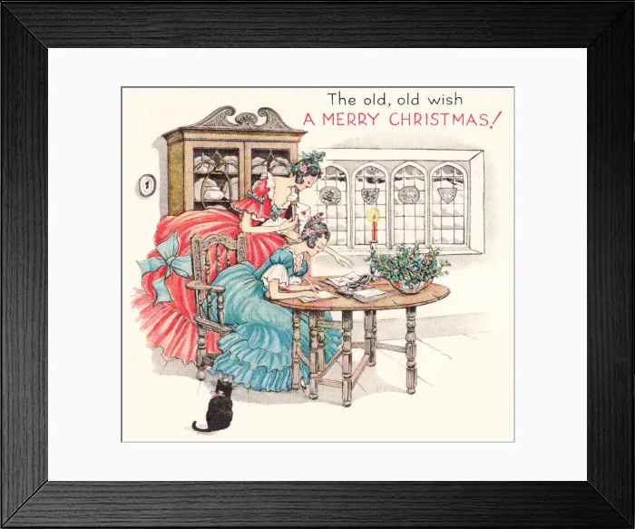 Framed Print : Regency Christmas Scene Framed Print : Regency Christmas Scene