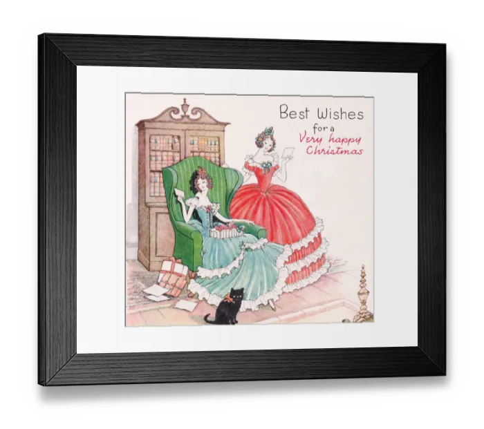 Framed Print : Regency Christmas Scene Framed Print : Regency Christmas Scene