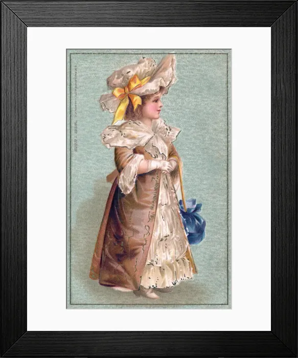 Framed Print : Edwardian Girl Framed Print : Edwardian Girl