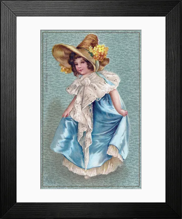 Framed Print : Edwardian Girl Framed Print : Edwardian Girl